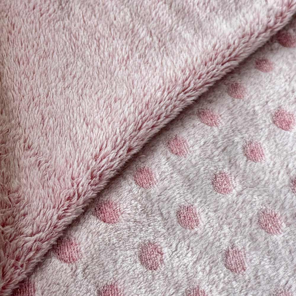 Fleecedecke "DOTS" für Hunde und Katzen in Hellpink