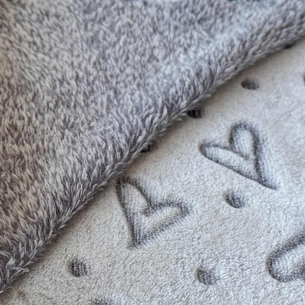 Fleecedecke "CORI" für Hunde und Katzen in Hellgrau