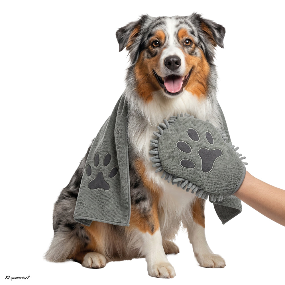 Set Handschuh und -tuch "DRY & CLEAN"