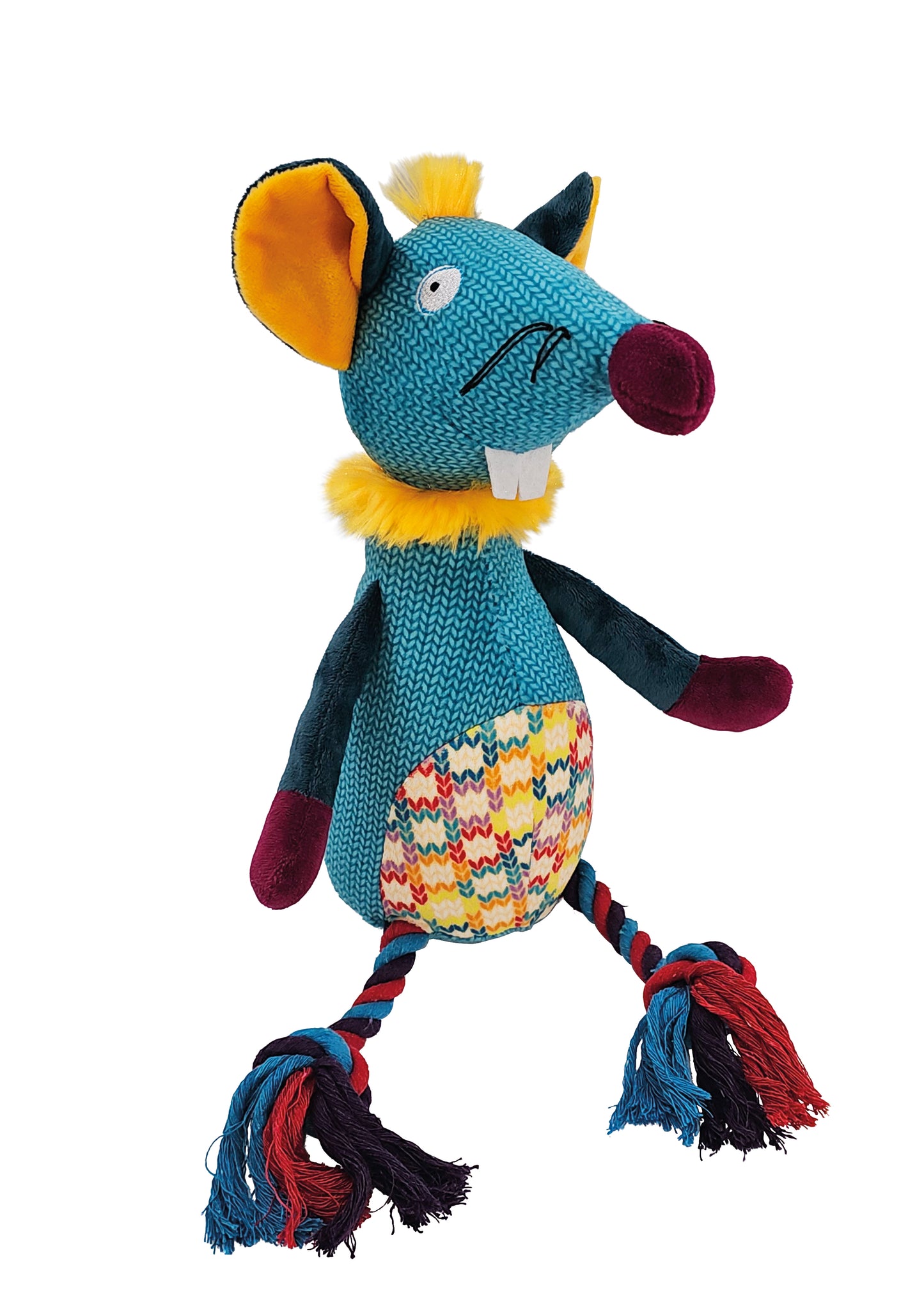 Plüsch Maus mit Seil