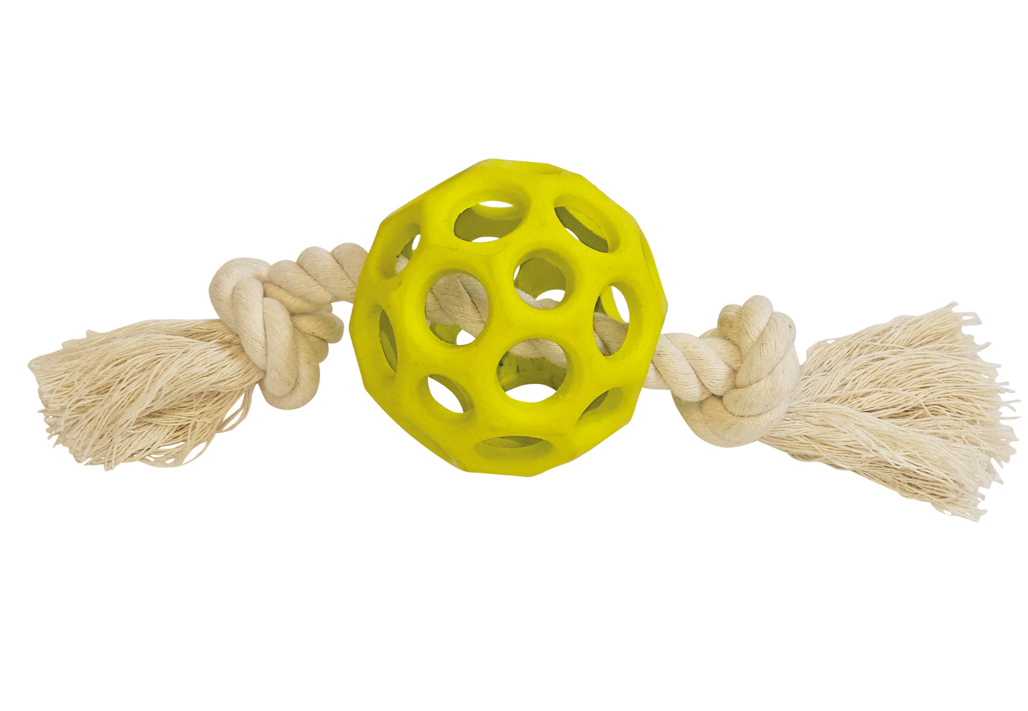 Vollgummi Gitterball mit Seil