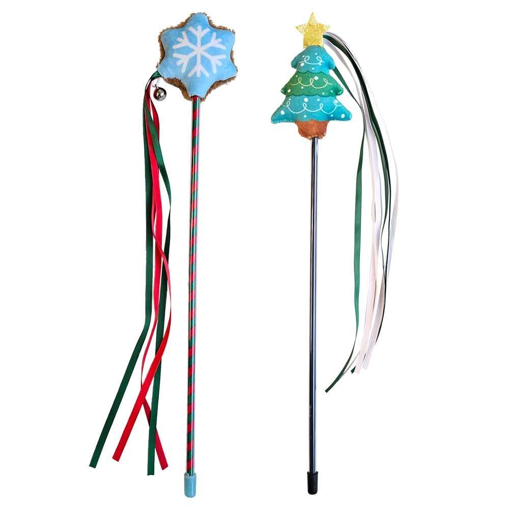 Vorratspack Xmas Wedel mit Plüsch Tanne und Flocke