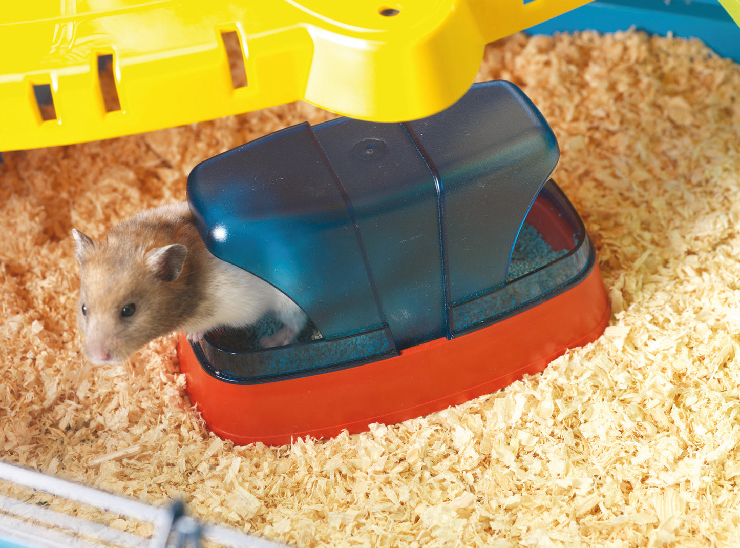 Hamstertoilette inklusive Toilettenstreu