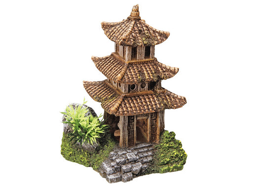 Aqua Ornaments "ASIATISCHER TEMPEL" mit Pflanzen