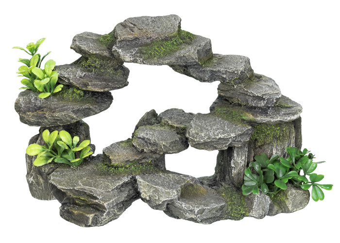 Aqua Ornaments "FELSBOGEN" mit Pflanzen