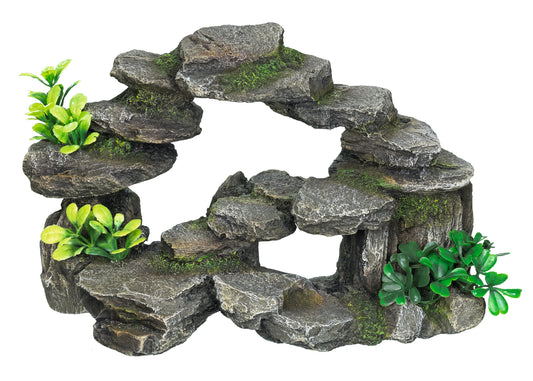 Aqua Ornaments "FELSBOGEN" mit Pflanzen