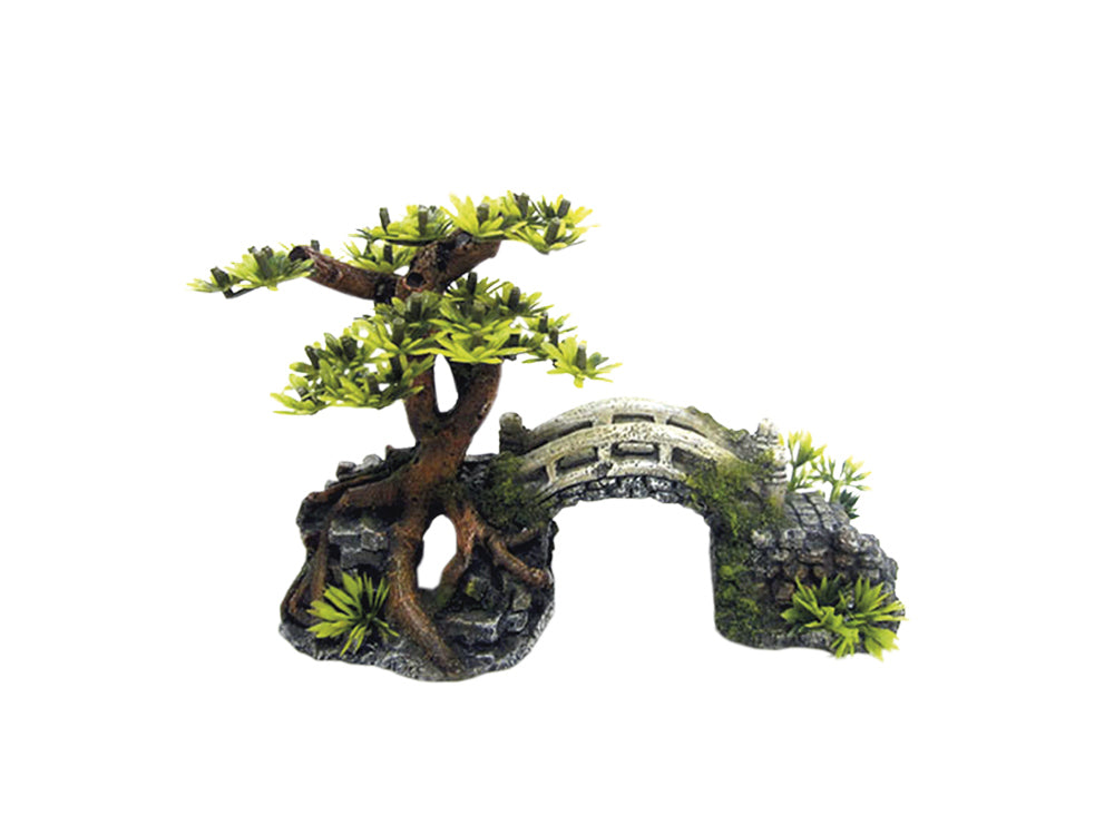 Aqua Ornaments "BRÜCKE MIT BONSAI"