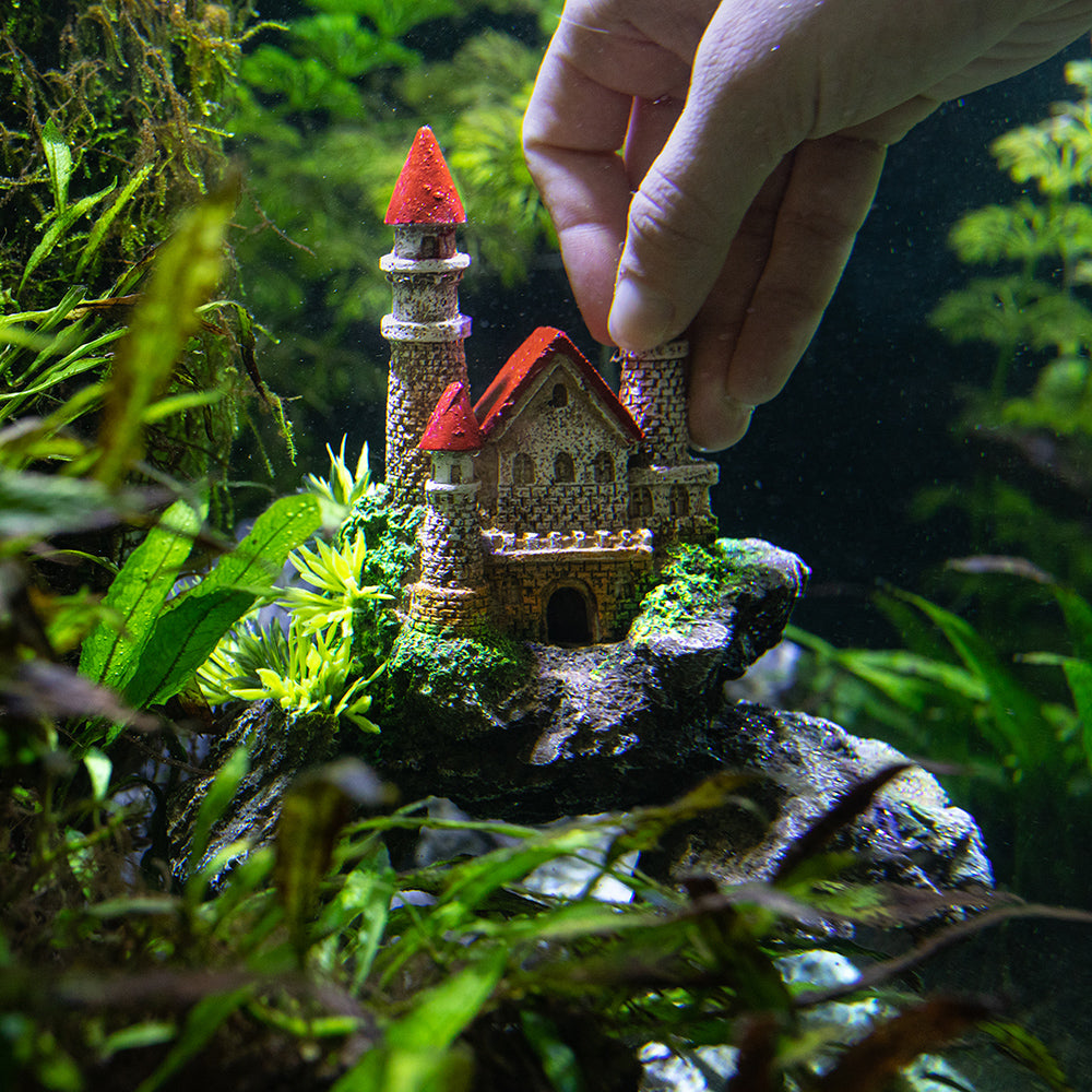 Aqua Ornaments "Schloss mit Pflanzen"