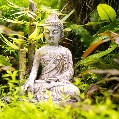 Aqua Ornaments "Zen Statue mit Bambus"