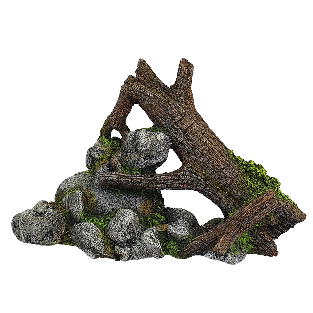 Aqua Ornaments "HOLZ MIT FELS"