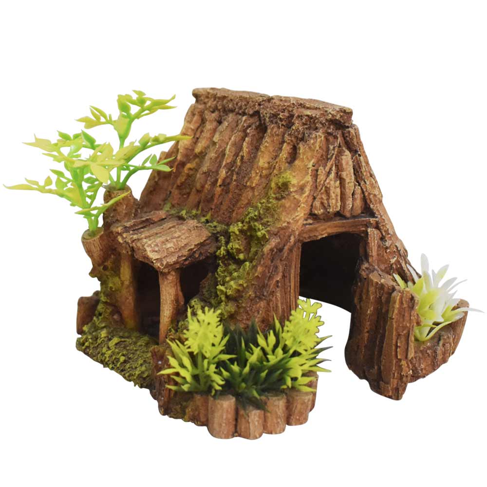 Aqua Ornaments "Holzhöhle" mit Pflanzen