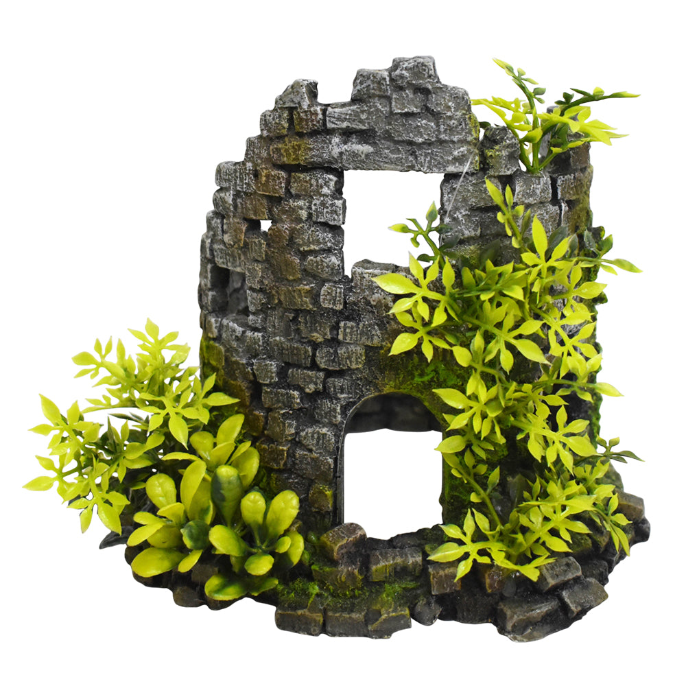 Aqua Ornaments "TURMRUINE" mit Pflanzen