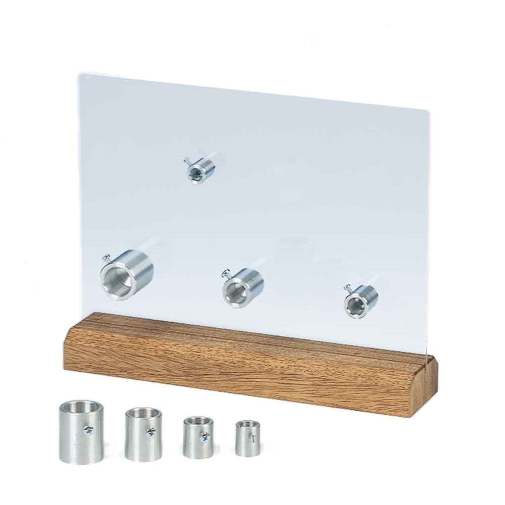 Sitzstangenhalter aus Aluminium mit Befestigungsschrauben