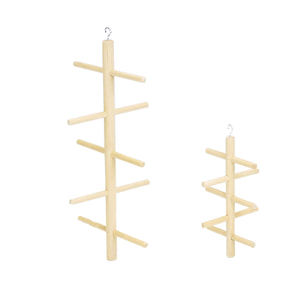 Sprossensitzregale aus Holz für Vögel