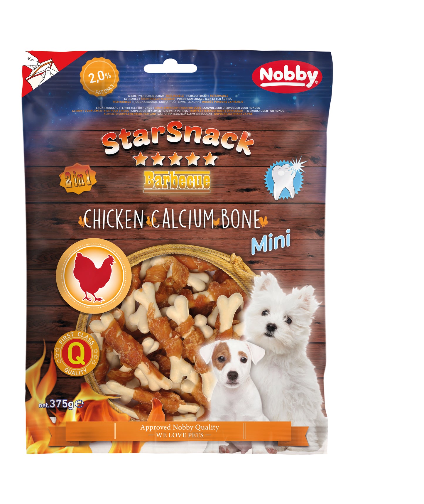 StarSnack BBQ Chicken Calcium Bone mini