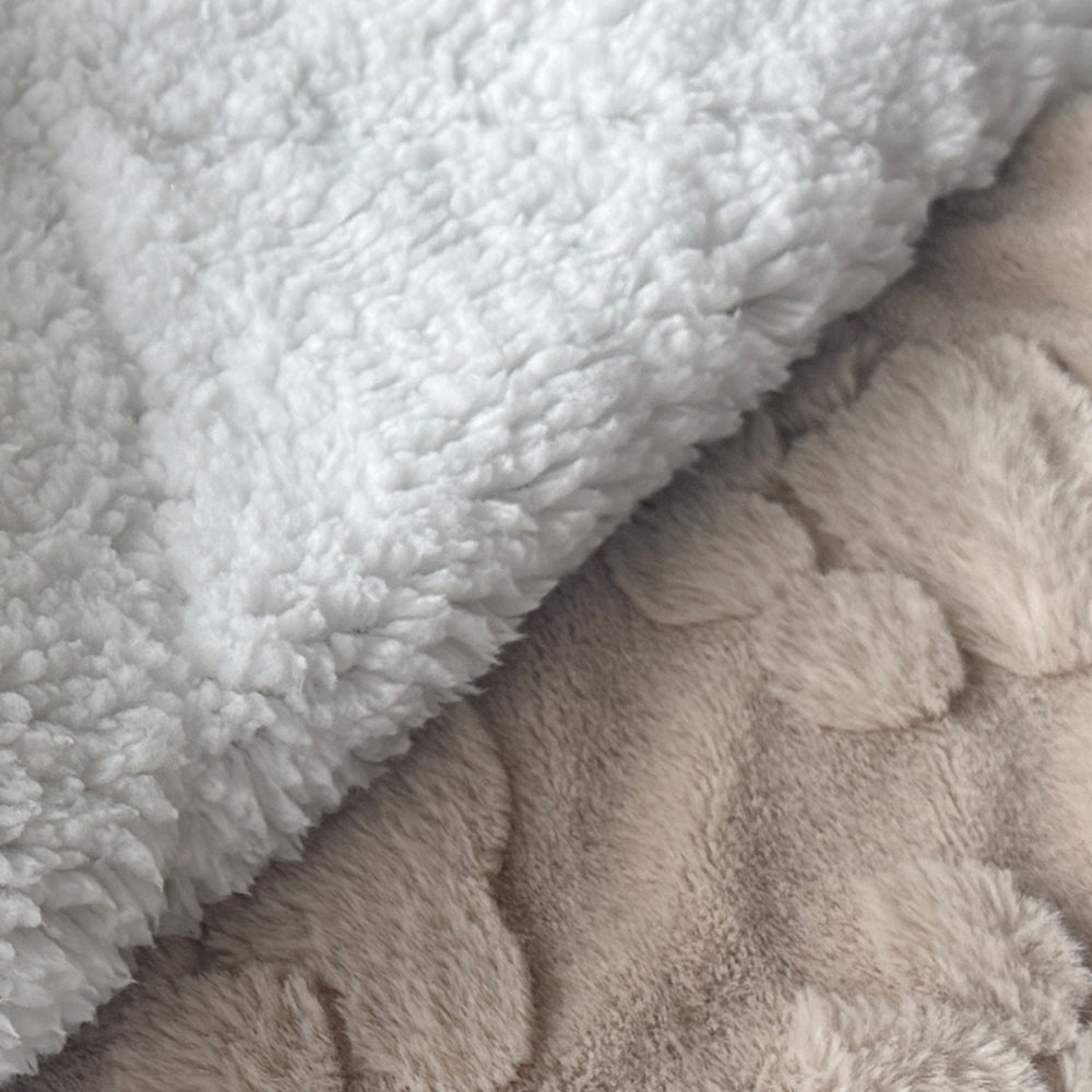 Plüschdecke "LAPA" für Hunde und Katzen mit Sherpa-Fleece