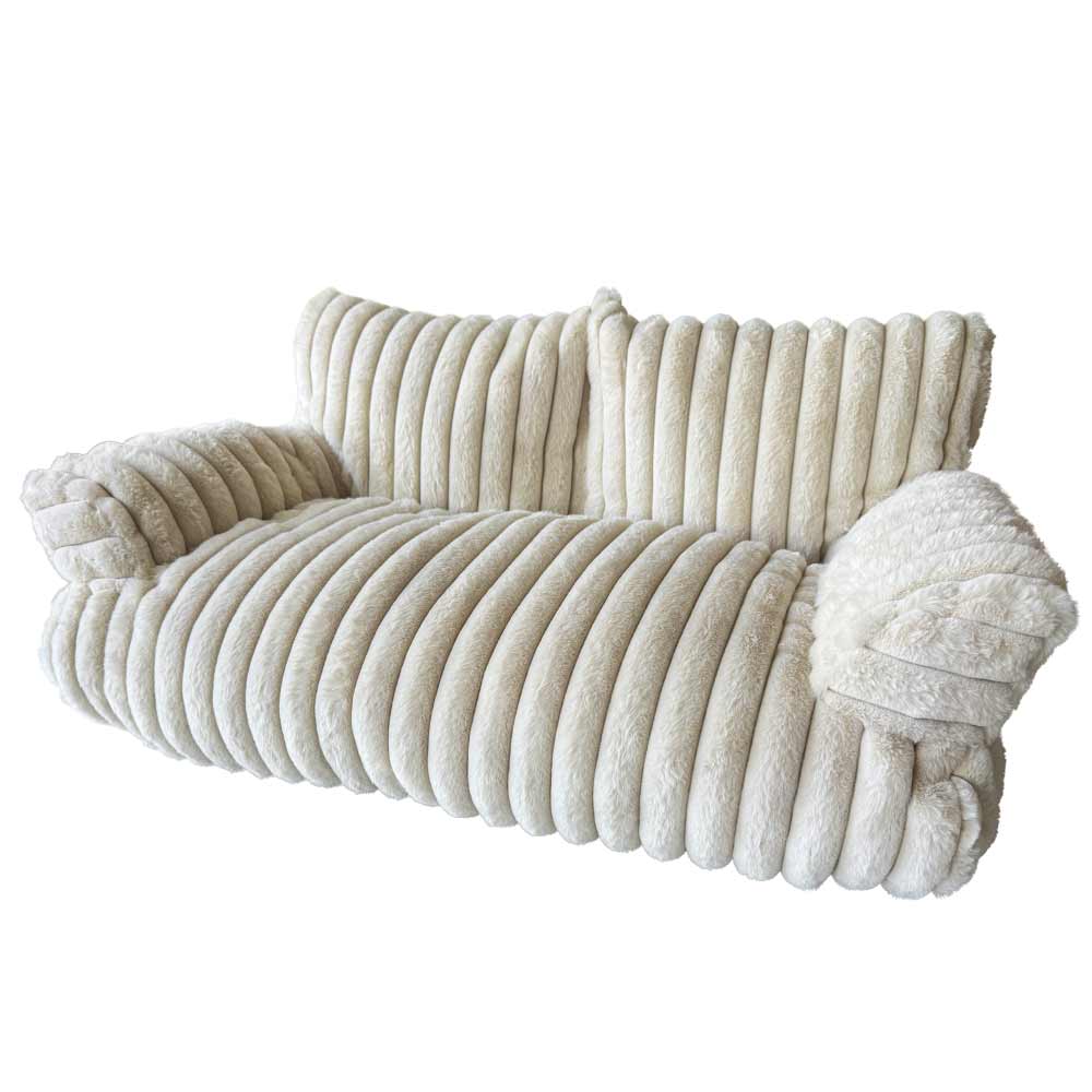 Cordoptik Komfortsofa "STRIPE"