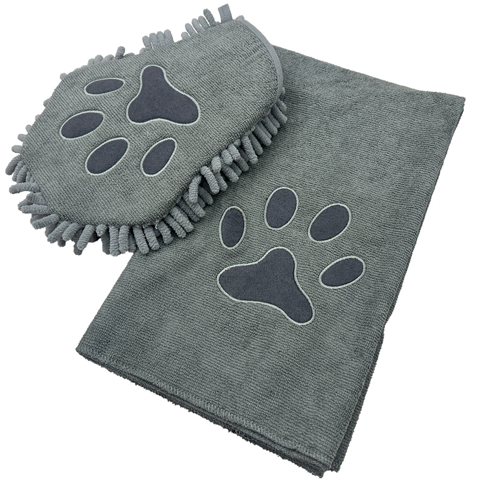 Set Handschuh und -tuch "DRY & CLEAN"
