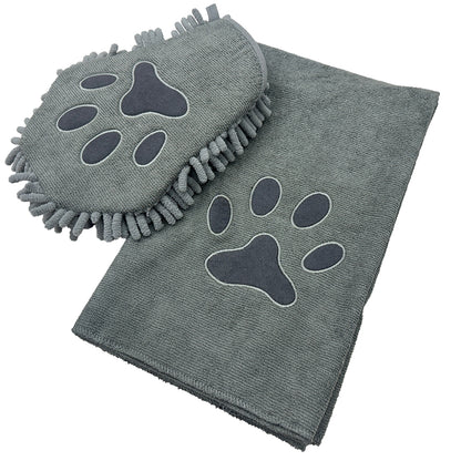 Set Handschuh und -tuch "DRY & CLEAN"