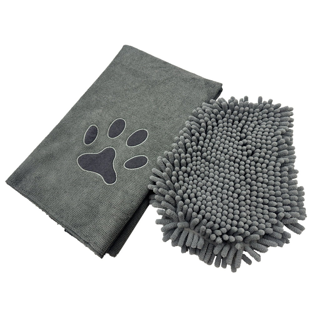 Set Handschuh und -tuch "DRY & CLEAN"