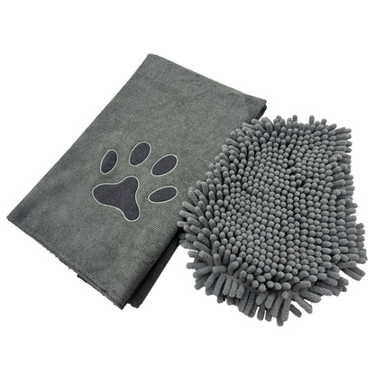 Set Handschuh und -tuch "DRY & CLEAN"