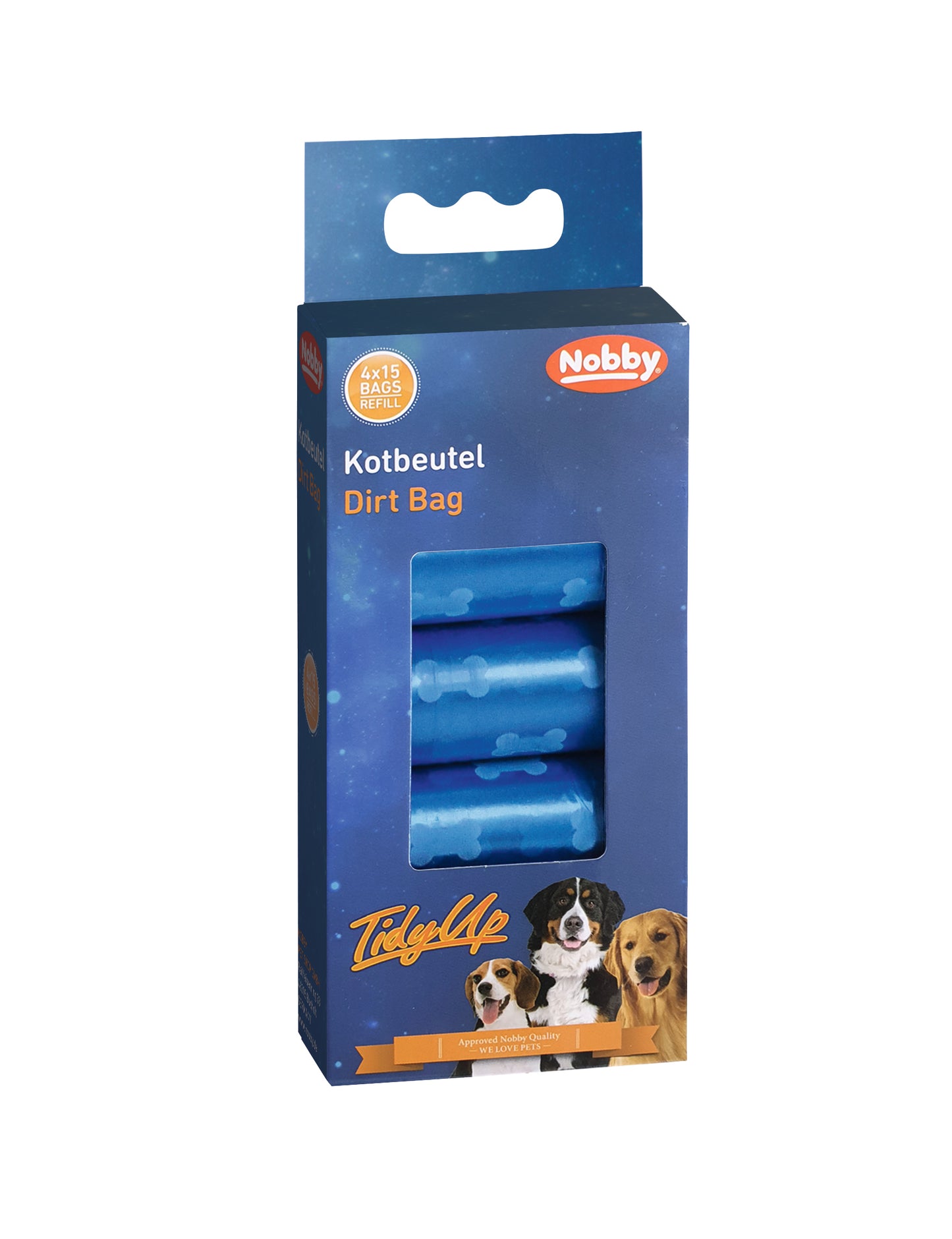 Kotbeutel mit „Knochen“ Aufdruck