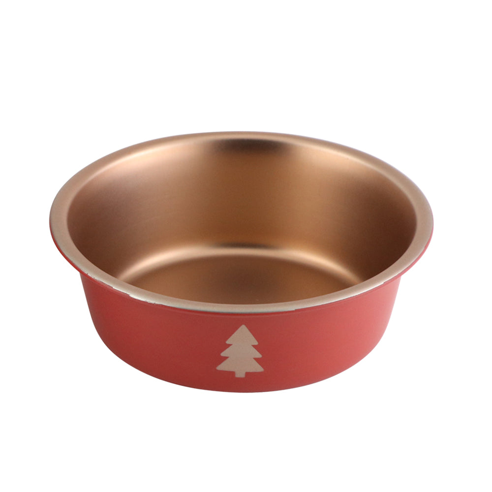 XMAS TREE Edelstahlnapf für Hunde und Katzen – rutschfest