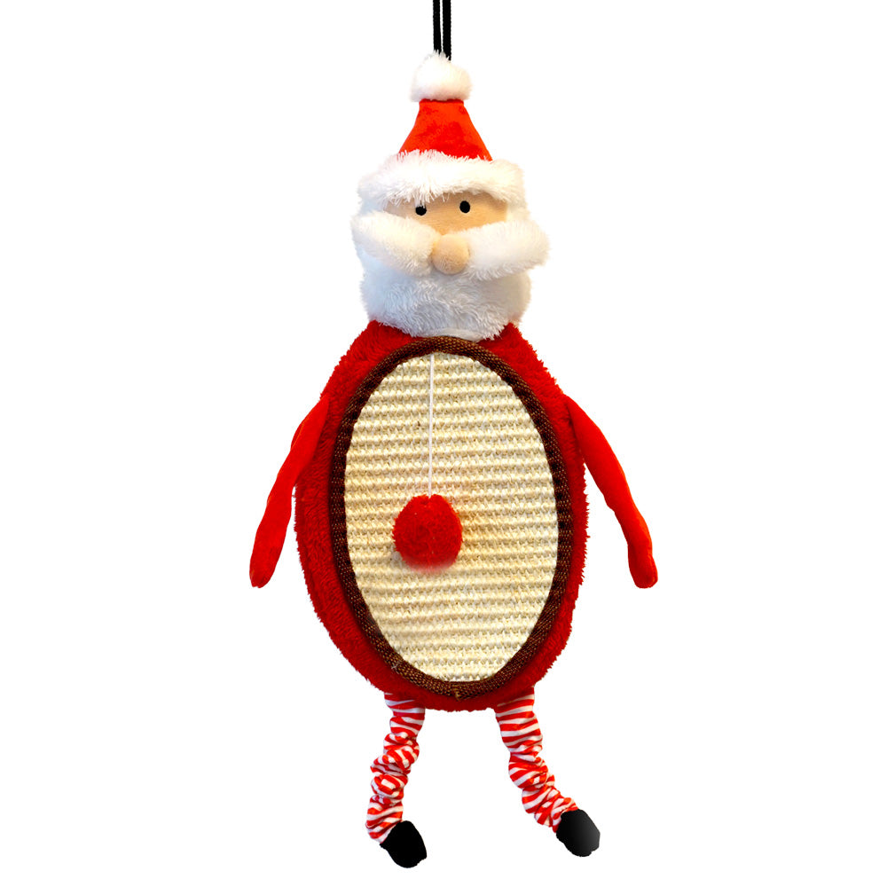 Kratzmatte SANTA in Weihnachtsmannform mit ovaler Kratzfläche