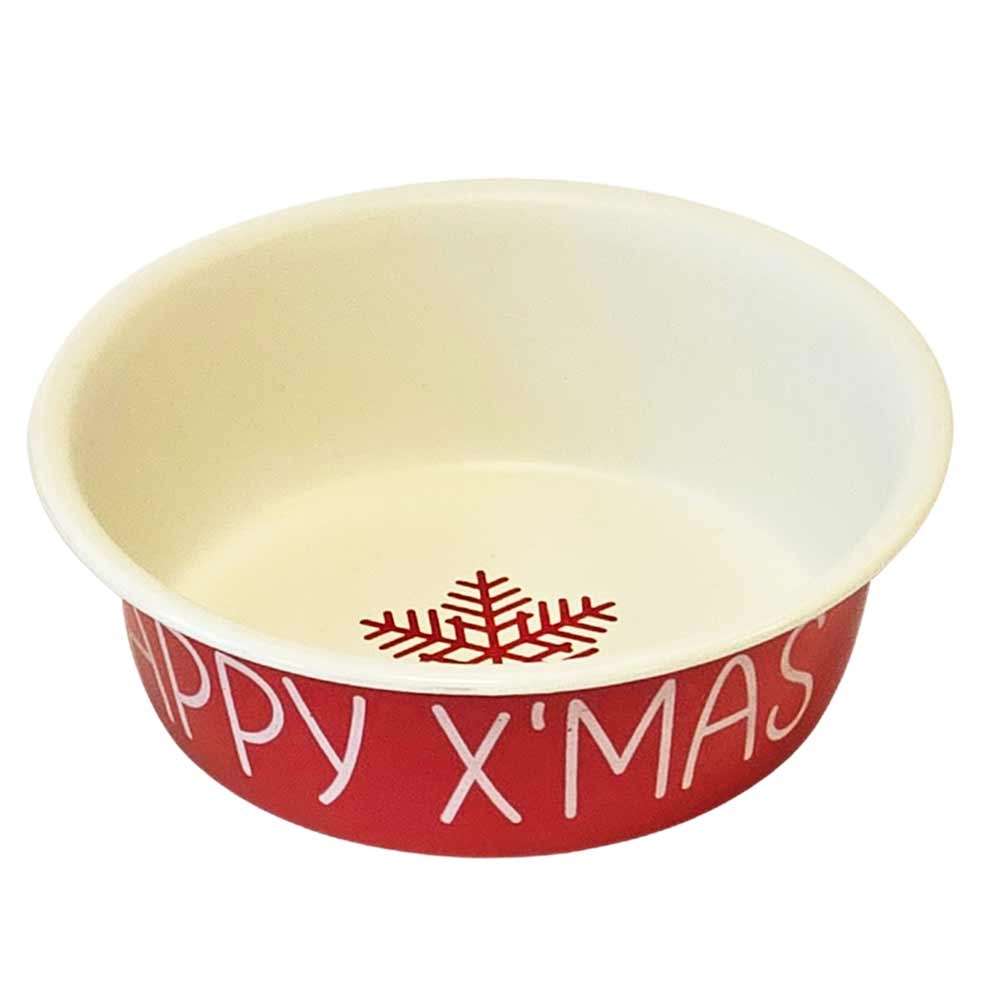 XMAS Edelstahlnapf "HAPPY XMAS"