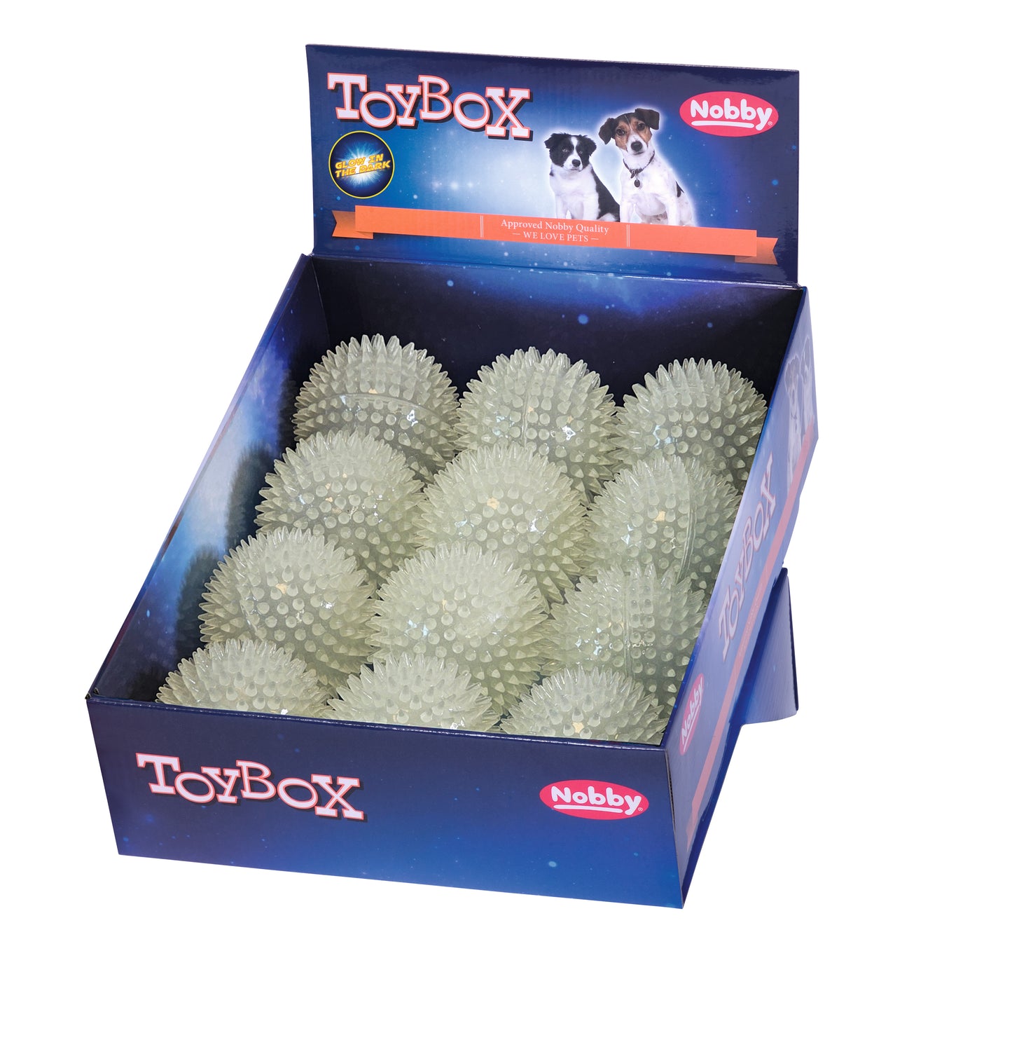 Vorratspack TPR Noppenball "Glowing"