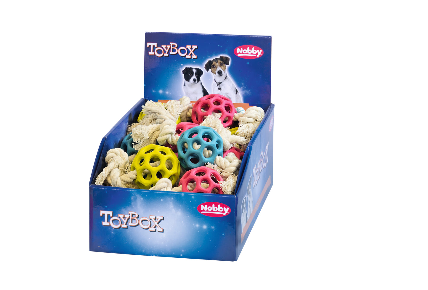 Vollgummi Gitterball mit Seil