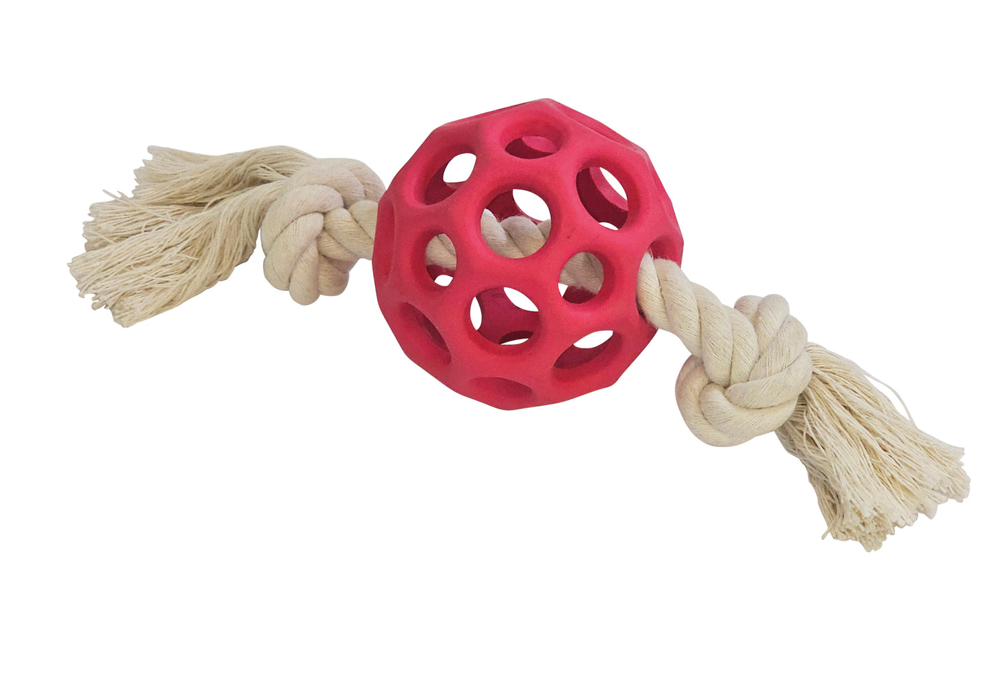 Vollgummi Gitterball mit Seil