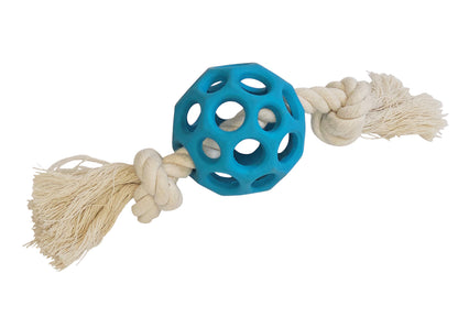 Vollgummi Gitterball mit Seil