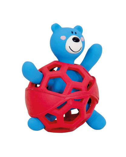 Vorratspack Vollgummi Gitterball mit Latex Bär
