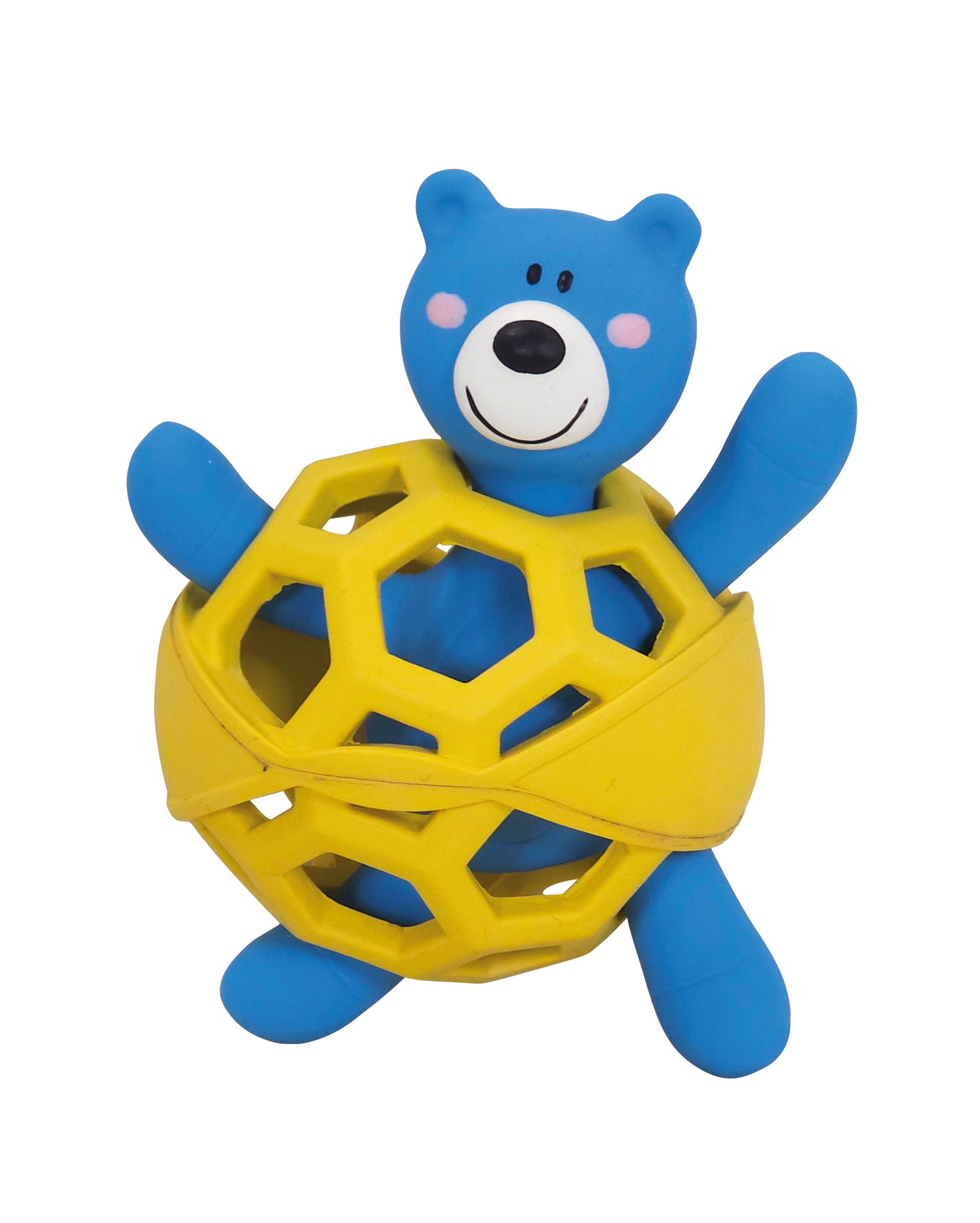 Vorratspack Vollgummi Gitterball mit Latex Bär