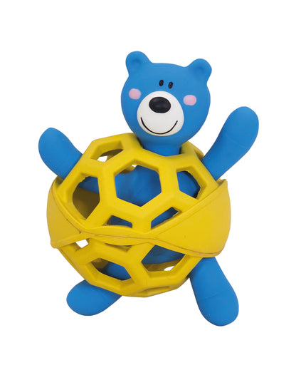Vorratspack Vollgummi Gitterball mit Latex Bär