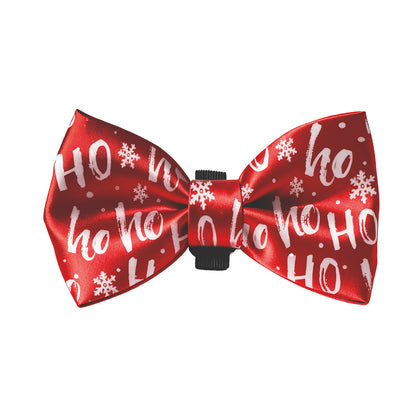Rote Weihnachtsfliege mit weißem HOHOHO-Schriftzug