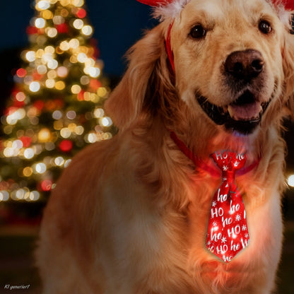 XMAS LED-Fliege & LED-Schlips für Hunde