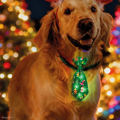 XMAS LED-Fliege & LED-Schlips für Hunde