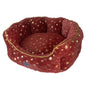 XMAS Komfortbett SNOWFLAKE – ovales Hunde- und Katzenbett
