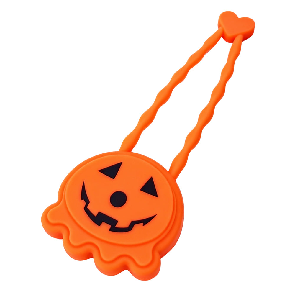 Halloween-LED-Leuchtclip mit Kürbisgesicht