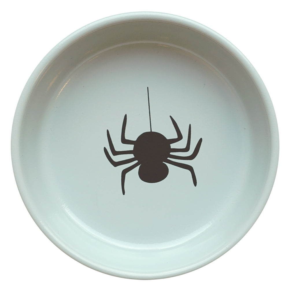 Halloween-Katzennäpfe aus Edelstahl "Spinne" & "Spinnennetz"