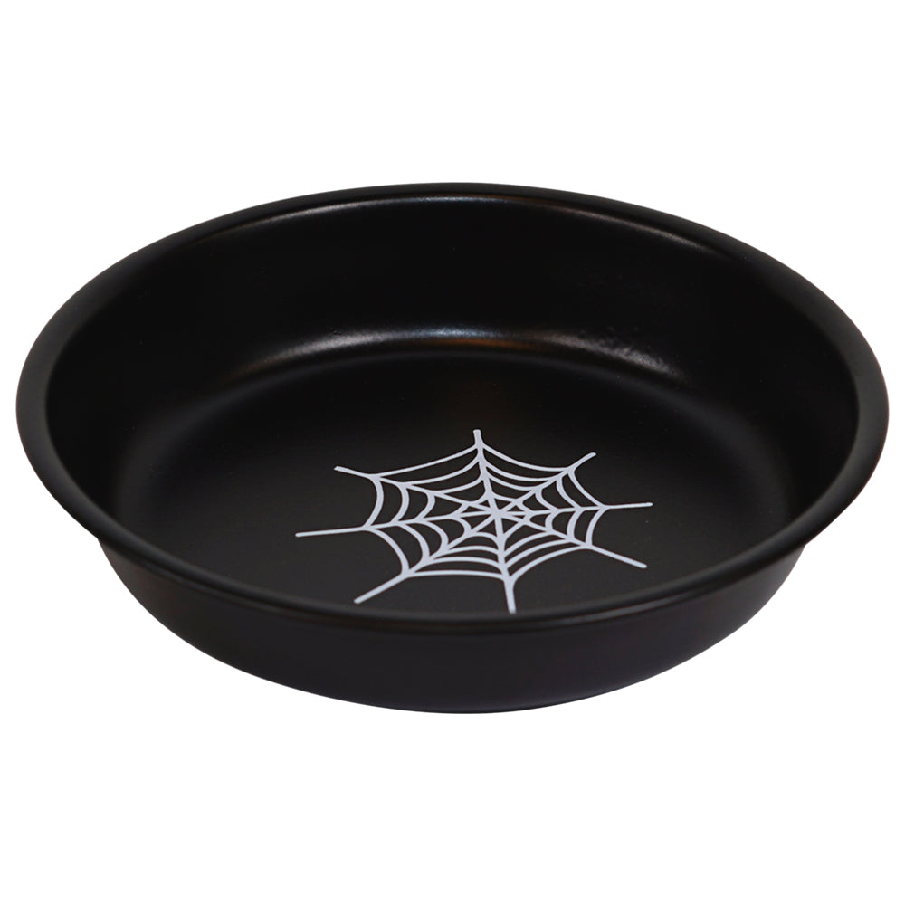 Halloween-Katzennäpfe aus Edelstahl "Spinne" & "Spinnennetz"