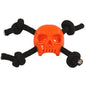 Halloween-Hundespielzeug Totenkopf mit Seil