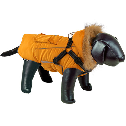Hundemantel "VANYA 2 in 1" mit Geschirr und Kapuze