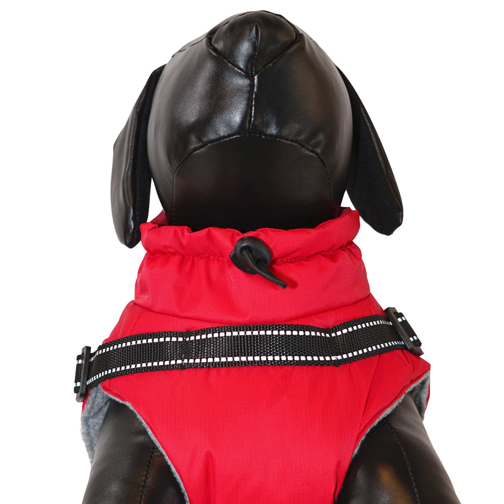 Hundemantel "STIG 2 in 1" mit integriertem Geschirr