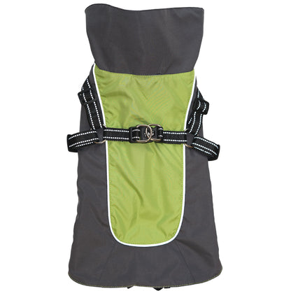 Hundemantel "VIDAR 2 in 1" mit integriertem Geschirr