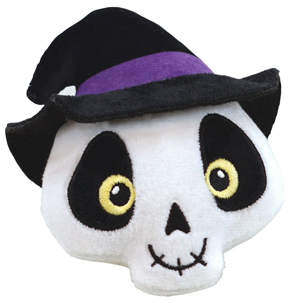 Vorratspack Halloween Plüschspielzeug Totenkopf mit Squeaker