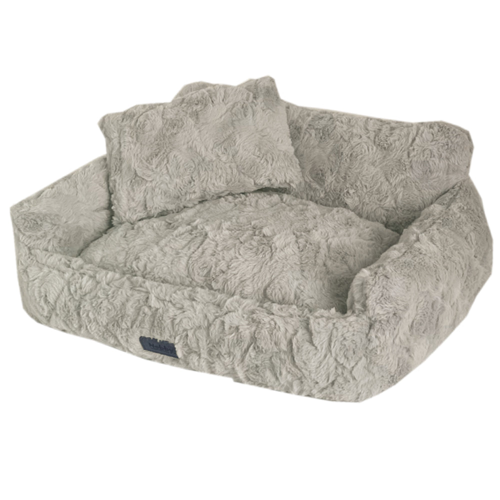 Softplüsch Komfortbett eckig "MAKO" in Beige