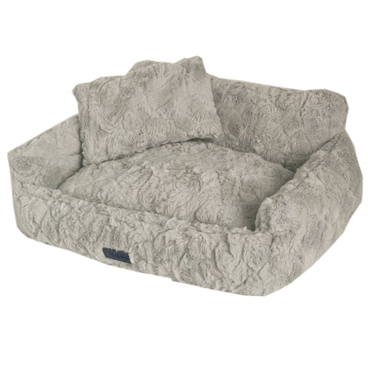 Softplüsch Komfortbett eckig "MAKO" in Beige
